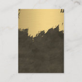 Imitate Gold Pinsel Braun Lush Textur Visitenkarte (Rückseite)