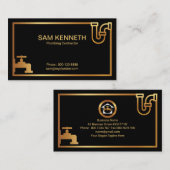 Imitate Gold Plumper Icons Creative Gold Border Visitenkarte (Vorne/Hinten)