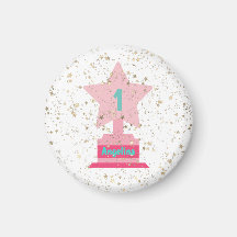 Imitate Gold Rosa Aquamarine Trophäen Sterne Girly