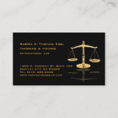 IMITATE GOLD SCALE/ATTORNEE/DIY BACKGROUONEN VISITENKARTE (Rückseite)