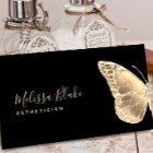 Imitate Gold Schmetterling Logo Visitenkarte