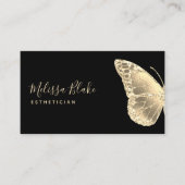 Imitate Gold Schmetterling Logo Visitenkarte (Vorderseite)