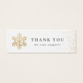 Imitate Gold Schneeflocken Weihnachten Danke Beila (Vorderseite)
