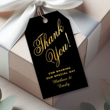 Imitate Gold Schriftart Kundenspezifische Dankesch