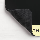 Imitate Gold Schwarze Elegante Mit Monogramm Vorla Mousepad (Ecke)