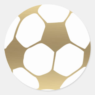 Imitate Gold Soccer Ball Aufkleber