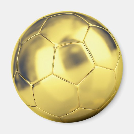 Imitate Gold Soccer Ball Magnet (Vorne)