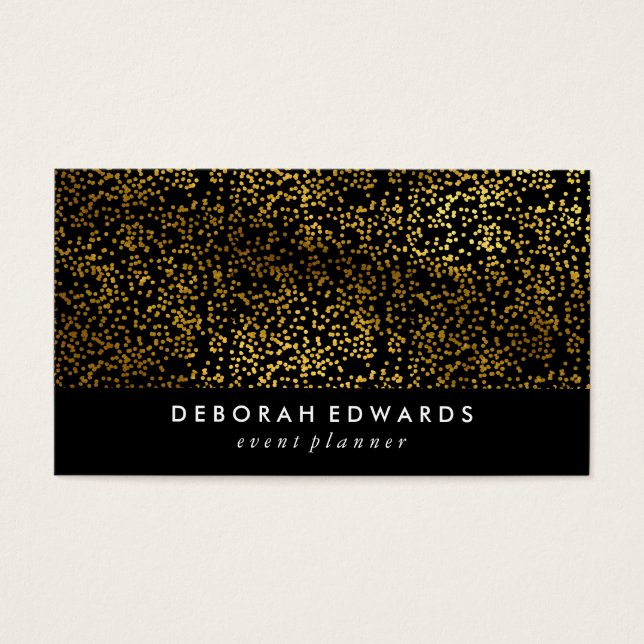 Imitate Gold Speck Schlicht Black (Vorderseite)