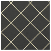 Imitate Gold Squares Black Checkered Modern Geomet Stoff (Nahaufnahme)
