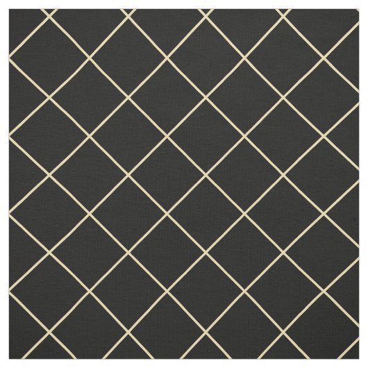 Imitate Gold Squares Black Checkered Modern Geomet Stoff (Muster)