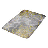 Imitate Gold Star Mandala Bath Mat Grosses Badematte (Schrägansicht)