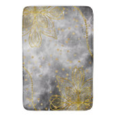 Imitate Gold Star Mandala Bath Mat Grosses Badematte (Vorderseite Vertikal)
