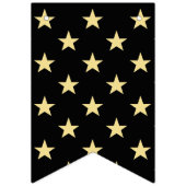 Imitate Gold Stars Streifen glücklich Neujahr Eva Wimpelkette (Erste Fahne)