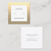 Imitate Gold Terminkarte Quadratische Visitenkarte (Vorne/Hinten)