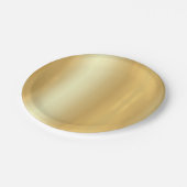 Imitate Gold Trendy Elegante einfache Designvorlag Pappteller (Schrägansicht)