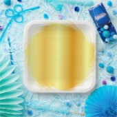 Imitate Gold Trendy Elegante Glamour Template Pappteller (Party)