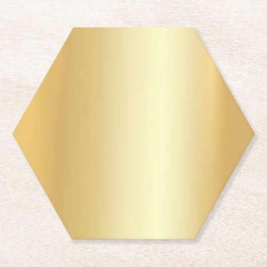 Imitate Gold Trendy Eleganter Blank-Glamour-Templa Untersetzer (Vorderseite)