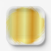 Imitate Gold Trendy Eleganter Glamour Template Pappteller (Vorderseite)