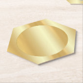 Imitate Gold Trendy Elegantes, glamouröses Templat Untersetzer (angewinkelt)