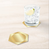 Imitate Gold Trendy Elegantes, glamouröses Templat Untersetzer (Vor Ort)