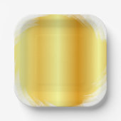 Imitate Gold Trendy Elegantes glamouröses Vorlagen Pappteller (Vorderseite)