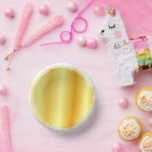 Imitate Gold Trendy Template Eleganter Glamour Pappteller (Party)