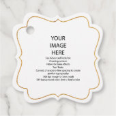 Imitate Gold Trim, DIY Custom Extravagant Square G Geschenkanhänger (Vorderseite)