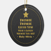 Imitate Gold Twinkle Twinkle Little Star Kinderzim Keramikornament (Links)