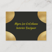 Imitate Gold und Black Business Card Visitenkarte (Vorderseite)