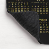 Imitate Gold und Black Yearly Calendar 2023 Mouse  Mousepad (Ecke)