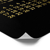 Imitate - Gold und Schwarzes Jahr - Kalender 2023 Poster (Ecke)