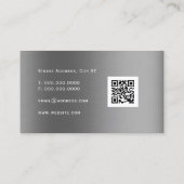 Imitate Gold und Silber Metallic  Visitenkarte (Rückseite)