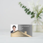 Imitate Gold und Silber Metallic  Visitenkarte (Stehend Vorderseite)