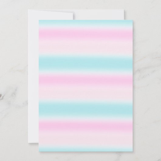 Imitate Gold Unicorn Rainbow Twins Joint Birthday Einladung (Rückseite)