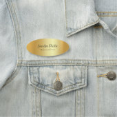 Imitate Gold-Vorlage Modernes, handgeschriebenes S Namensschild (Beispiel)