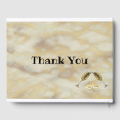 Imitate Gold Wedding Gästebuch (Rückseite)