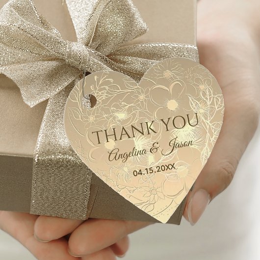 Imitate Gold Wedding Vielen Dank Geschenkanhänger