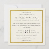 IMITATE GOLD WHITE DAMASK CLASSIC WORKSHOP-VERANST EINLADUNG (Vorderseite)