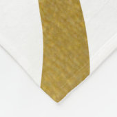Imitate Gold Zebra Print Stripes Muster Fleecedecke (Ecke)