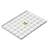 Imitate Gold zerstörter Look Cross Notizblock (Linke Seite)