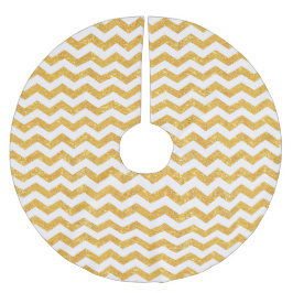 Imitate Gold Zickzack - Weihnachtsbaumrock Polyester Weihnachtsbaumdecke