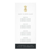 Imitate Goldananas | Preise oder Dienstleistungen Werbekarte (Vorne)