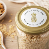 Imitate Goldananas Runder Aufkleber