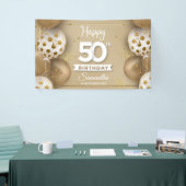 Imitate Goldballons Geburtstagsfeier Banner (Messeveranstaltung)