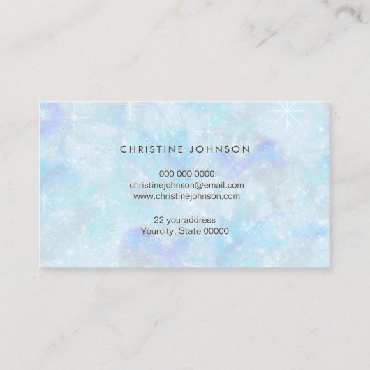 Imitate Goldbarren-Glitzer auf blauem Hintergrund Visitenkarte (Rückseite)