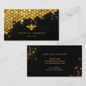 Imitate Goldbiene Glitzer Visitenkarte (Vorne/Hinten)