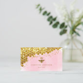 Imitate Goldbiene-Glitzer Visitenkarte (Stehend Vorderseite)