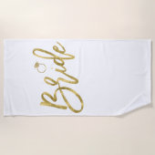 Imitate Goldbrille mit Klingeltücher Strandtuch (Vorderseite)