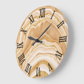 Imitate Golden Agate Große Wanduhr (Winkel)