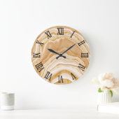 Imitate Golden Agate Große Wanduhr (Zuhause)